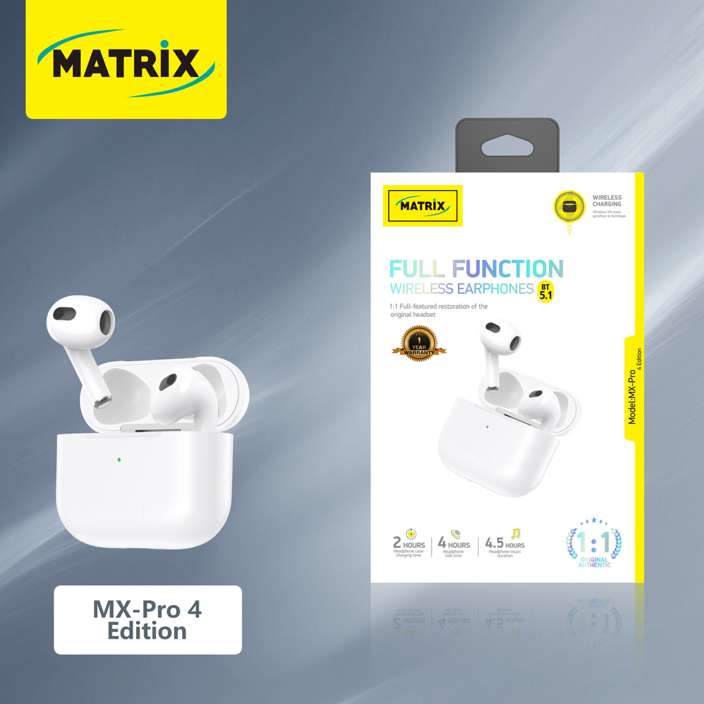 MX-PRO 4: Matrix Full Edition Earbuds | MATRIX